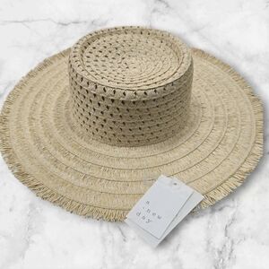 NWT a new day Tan Straw Adjustable Hat (L/xl)